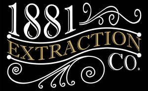 1881 Extraction Company with drop shadow - black background